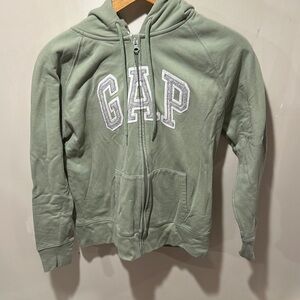 GAP Sage Green Zip-Up Hoodie